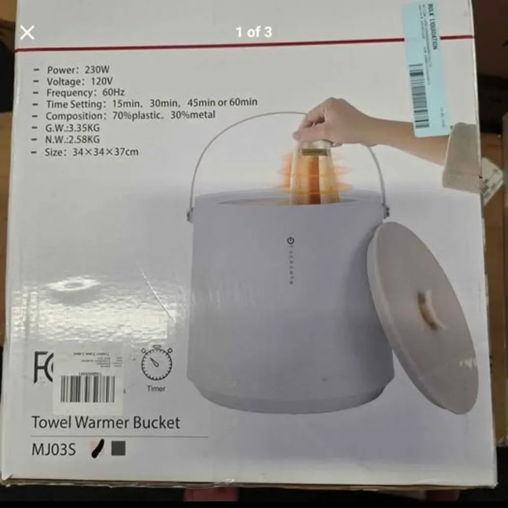 Towel Warmer Bucket MJ03S - New in box